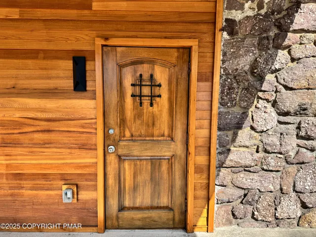 a view of a door