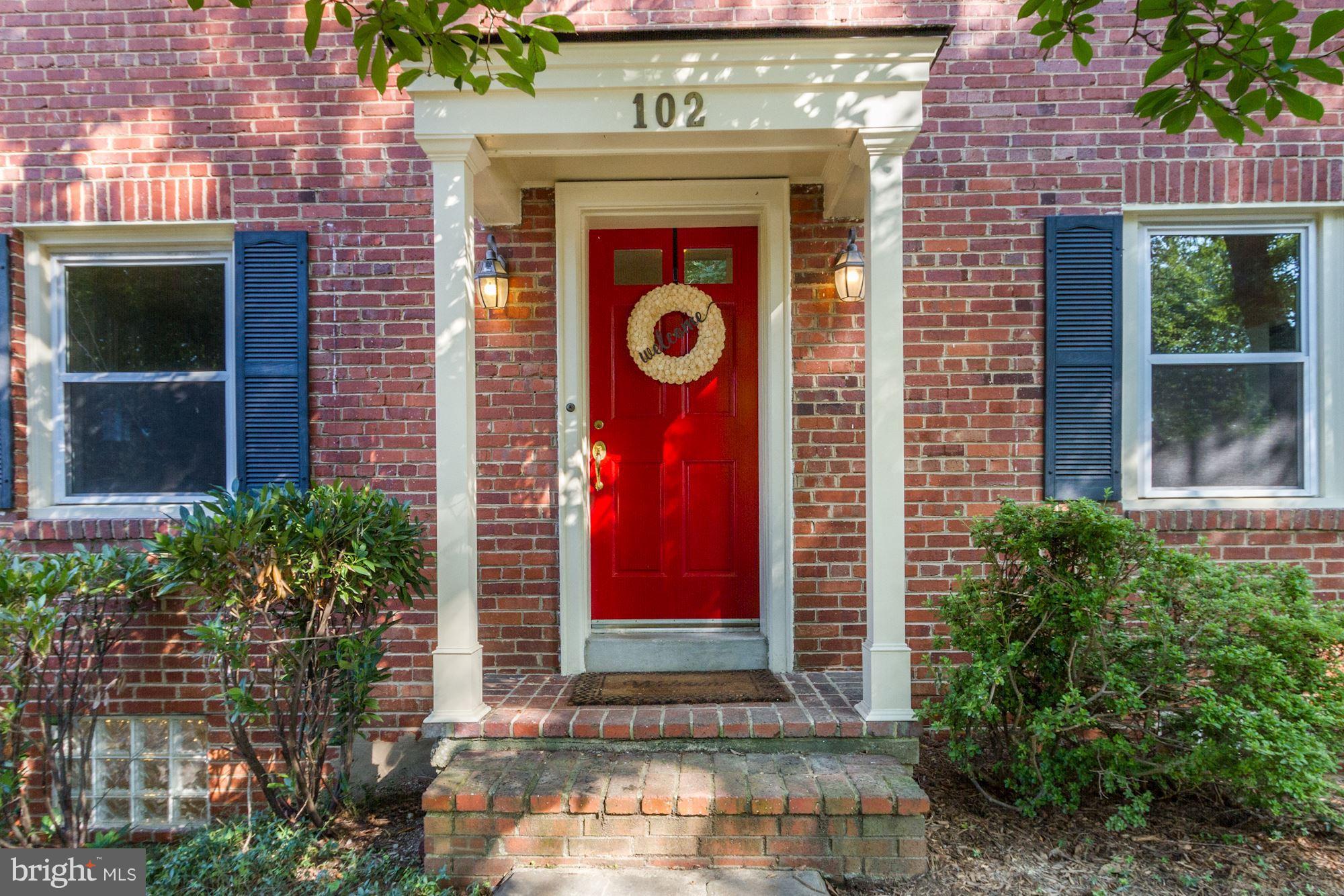 a front view of a house with entryway