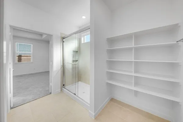 a view of an empty room