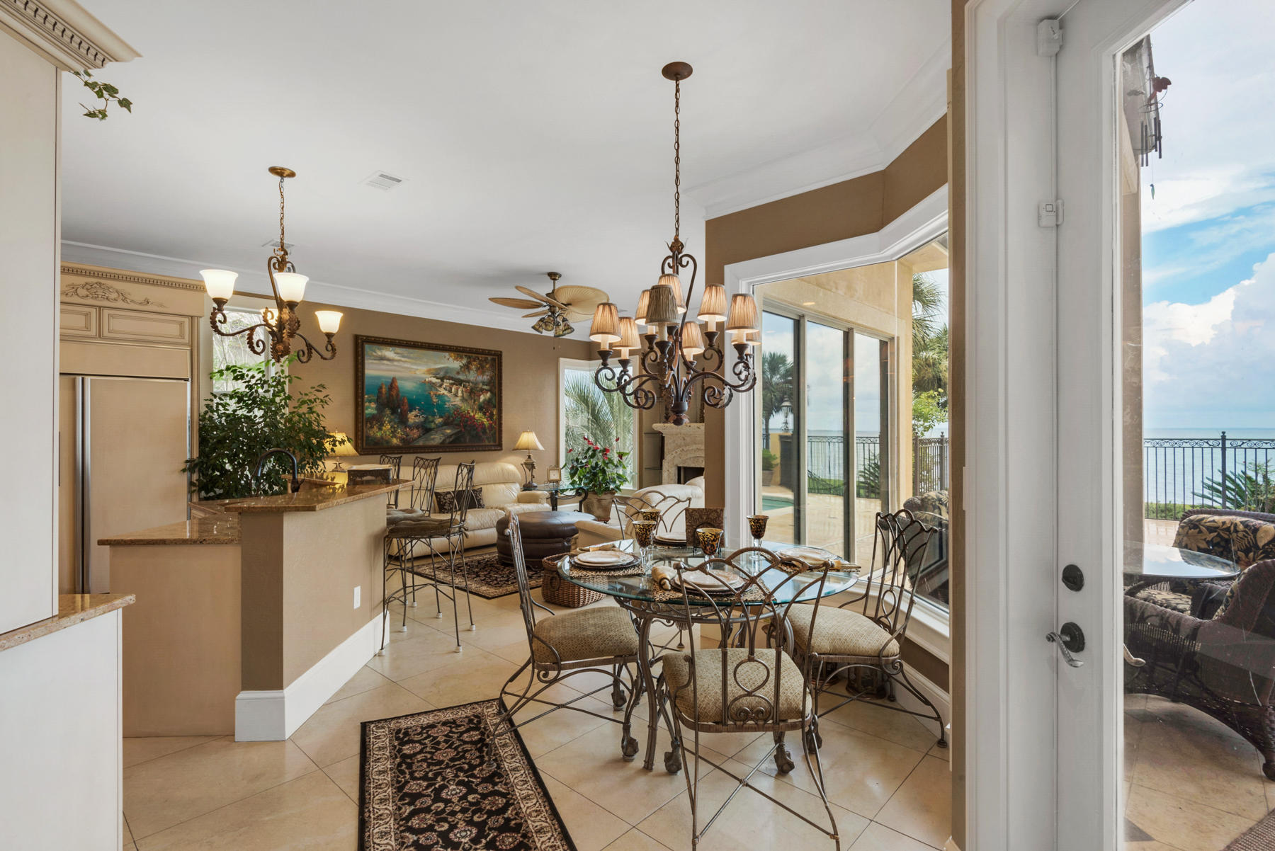 1239 Driftwood Point Road Santa Rosa Beach, FL 32459 - Photo 16 of 66 a view of a dining room with furniture window and outside view