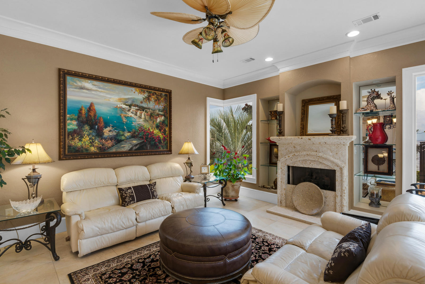 1239 Driftwood Point Road Santa Rosa Beach, FL 32459 - Photo 17 of 66 a living room with furniture and a fireplace