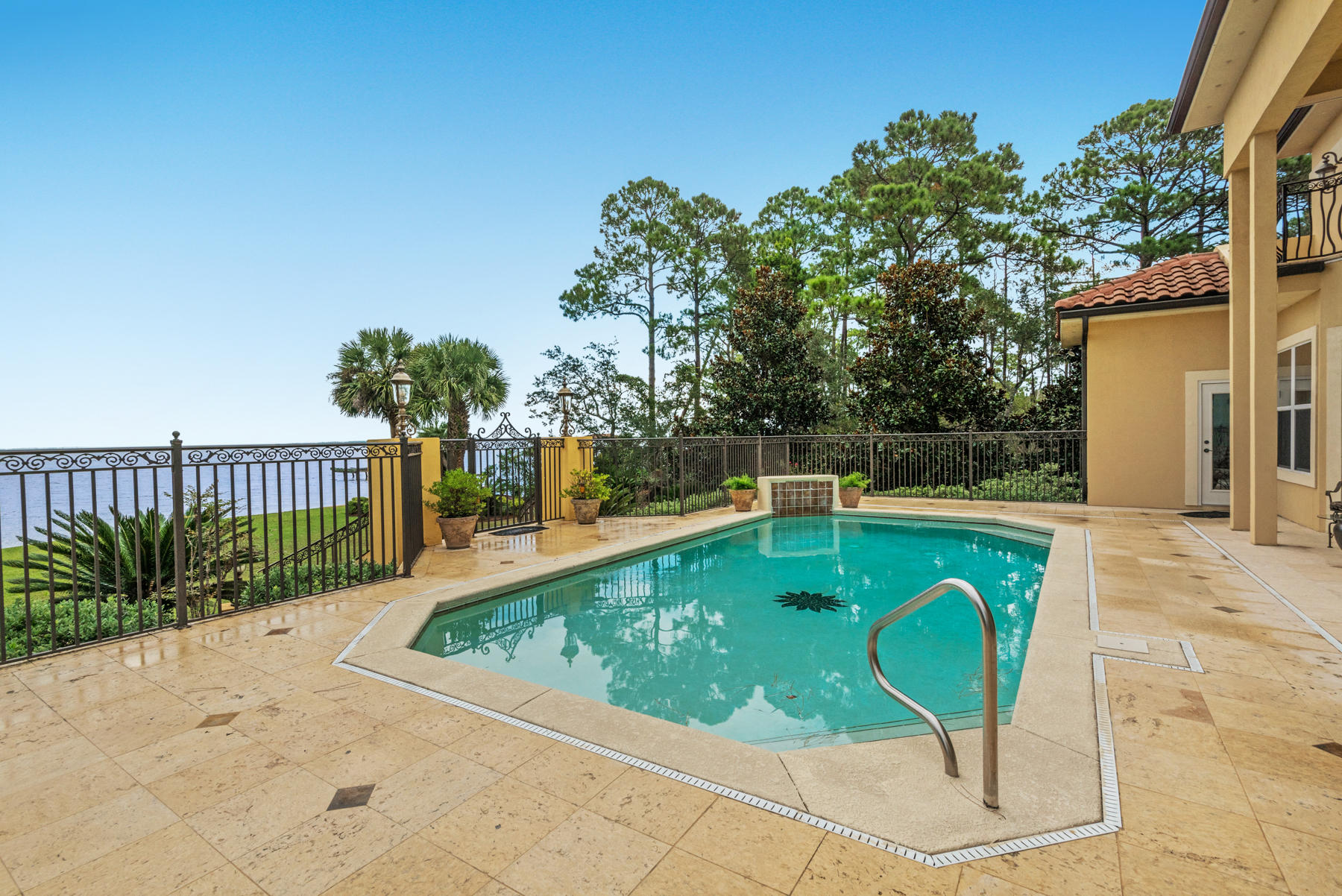 1239 Driftwood Point Road Santa Rosa Beach, FL 32459 - Photo 25 of 66 a view of a swimming pool with a backyard