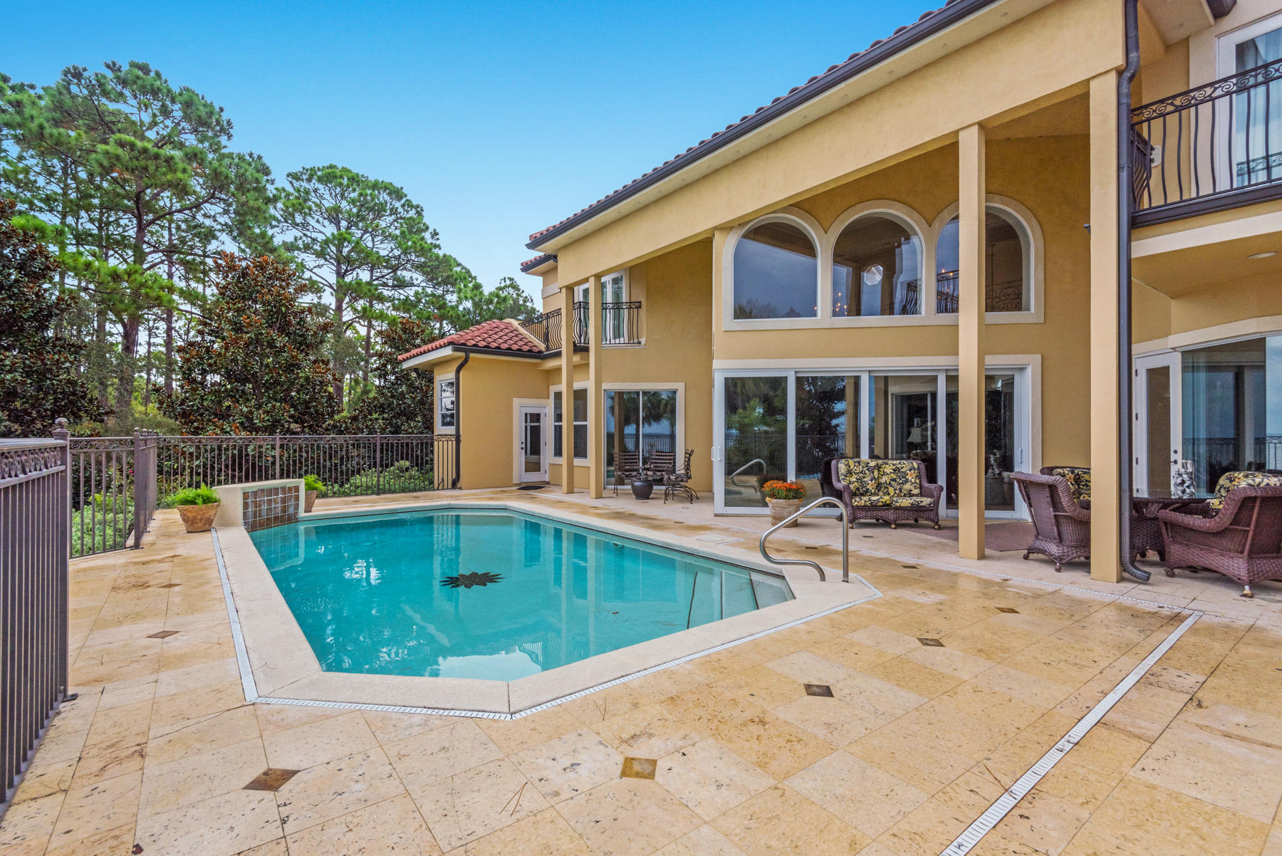 1239 Driftwood Point Road Santa Rosa Beach, FL 32459 - Photo 26 of 66 a view of a house with swimming pool