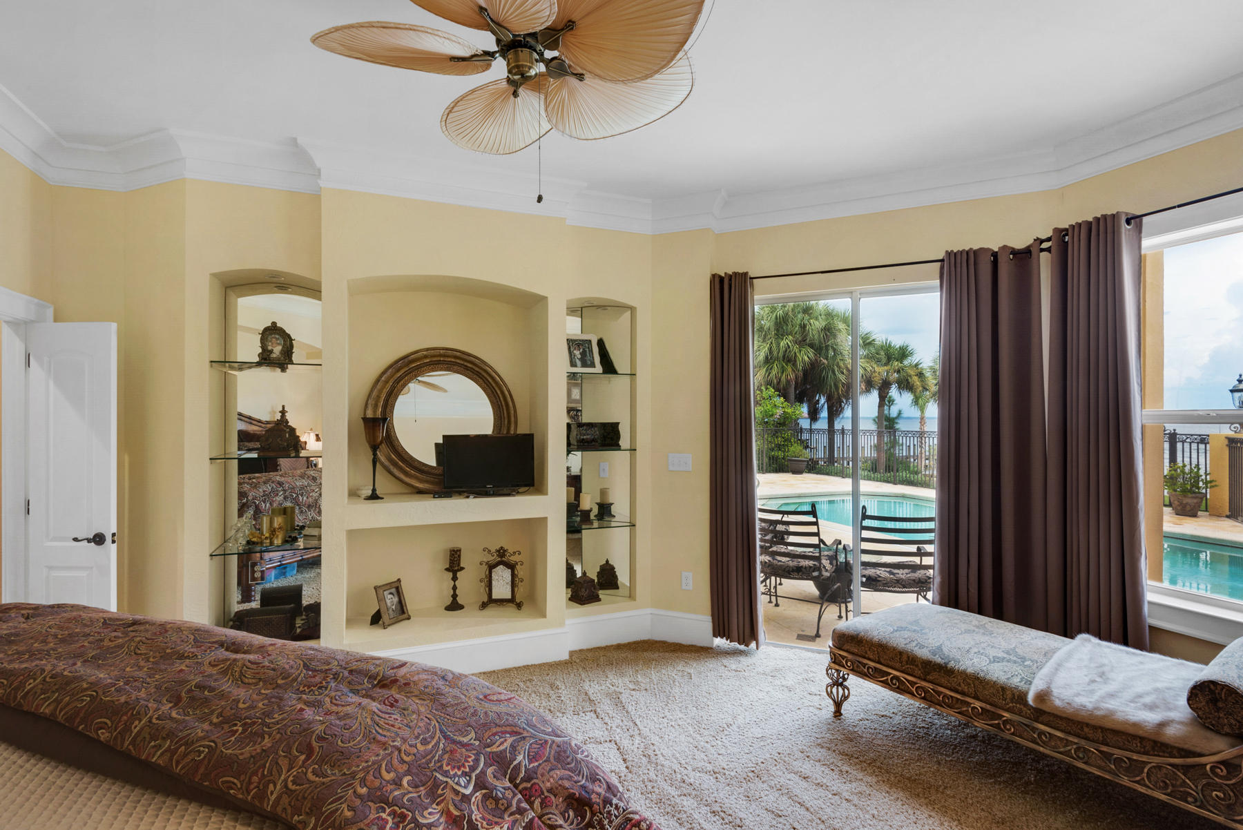 1239 Driftwood Point Road Santa Rosa Beach, FL 32459 - Photo 35 of 66 a bedroom with a bed and a large window