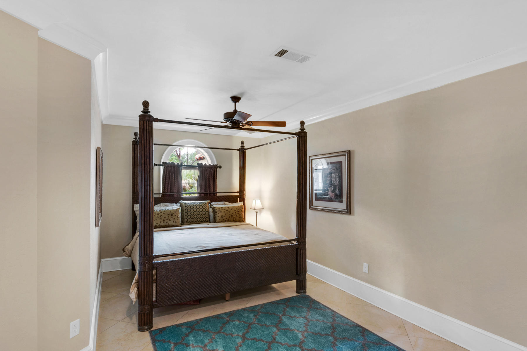 1239 Driftwood Point Road Santa Rosa Beach, FL 32459 - Photo 38 of 66 a bedroom with a bed and glass walk in closet