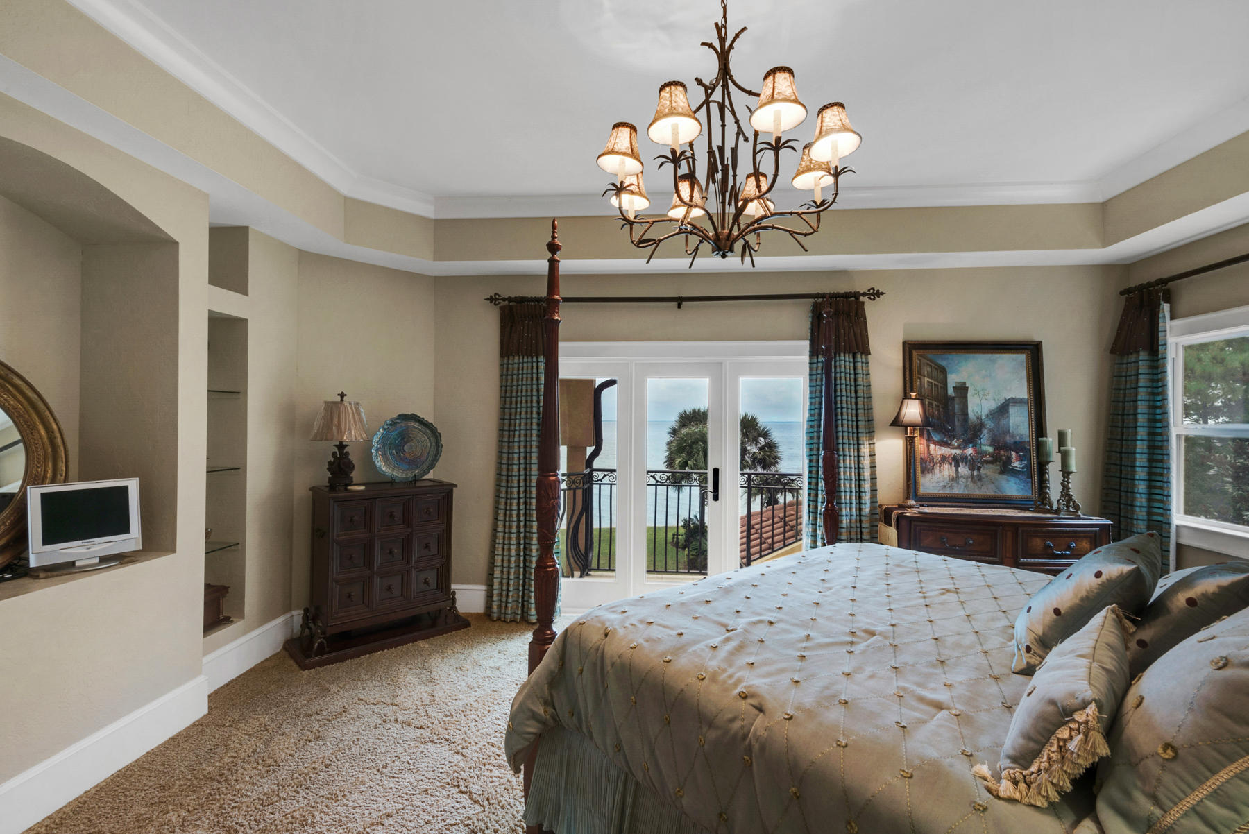 1239 Driftwood Point Road Santa Rosa Beach, FL 32459 - Photo 55 of 66 a view of a big room with chandelier kitchen and chandelier
