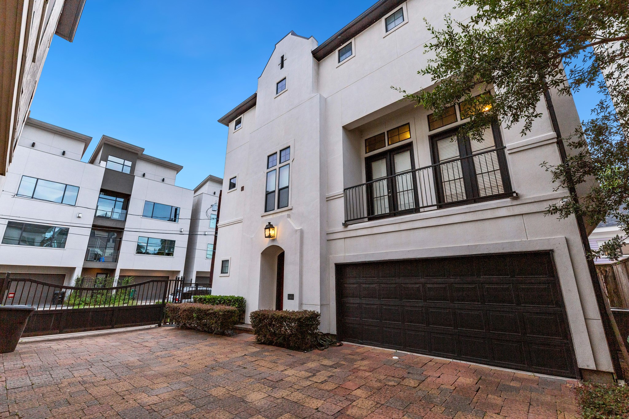 a front view of a building with entryway