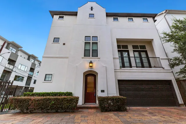 a front view of a house