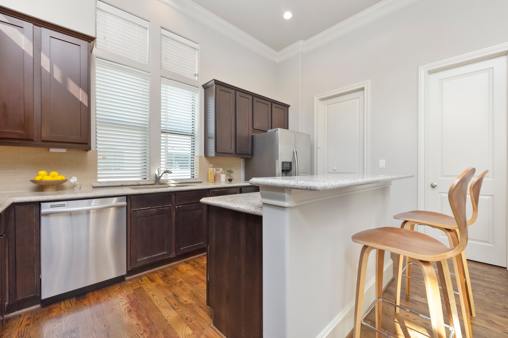 1406 Hickory Street Houston, TX 77007 - Photo 22 of 41 a kitchen with a sink cabinets and window