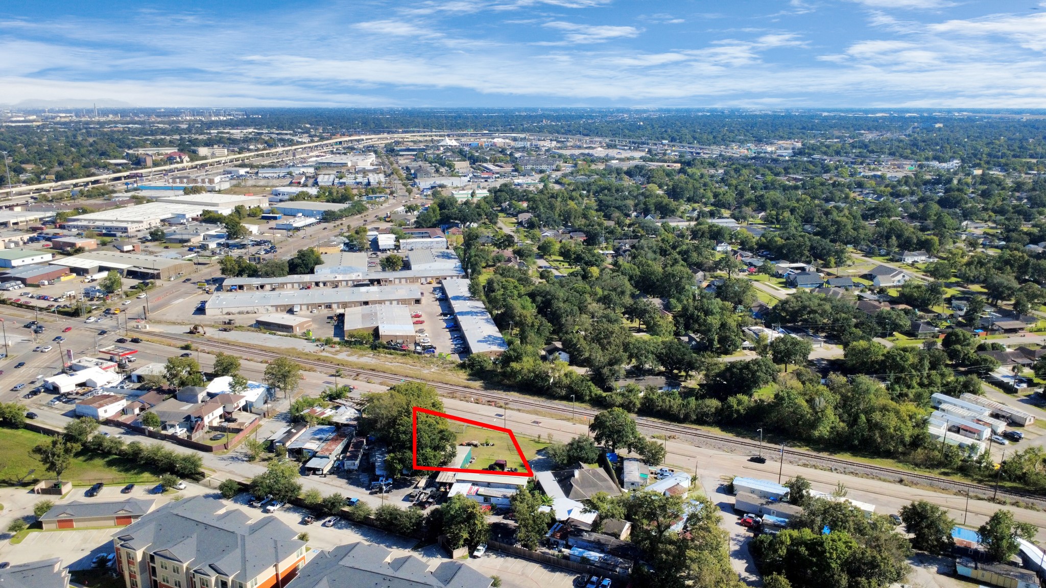 6239 Griggs Road Houston, TX 77023 - Photo 13 of 22 an aerial view of a city