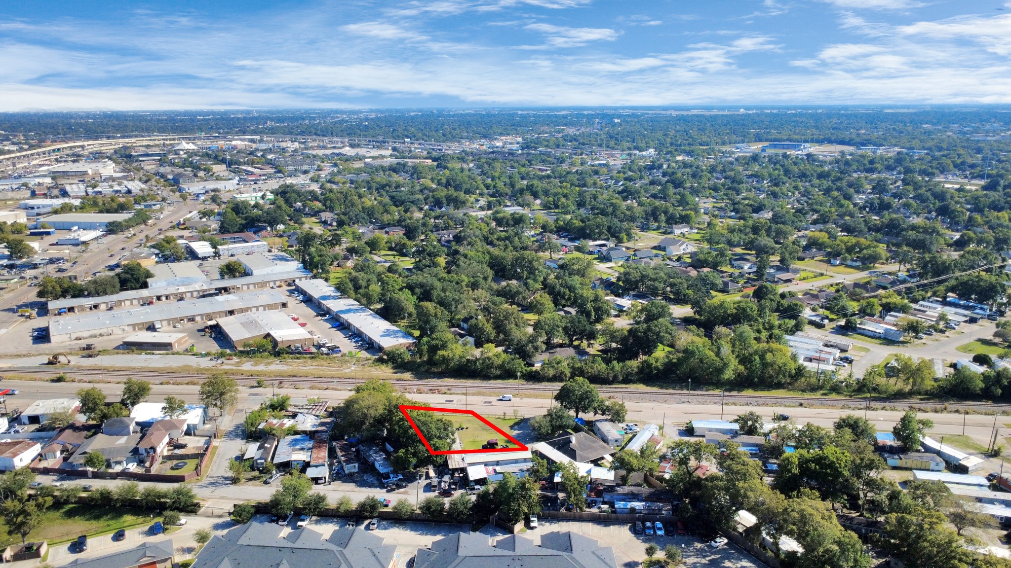 6239 Griggs Road Houston, TX 77023 - Photo 14 of 22 an aerial view of a city