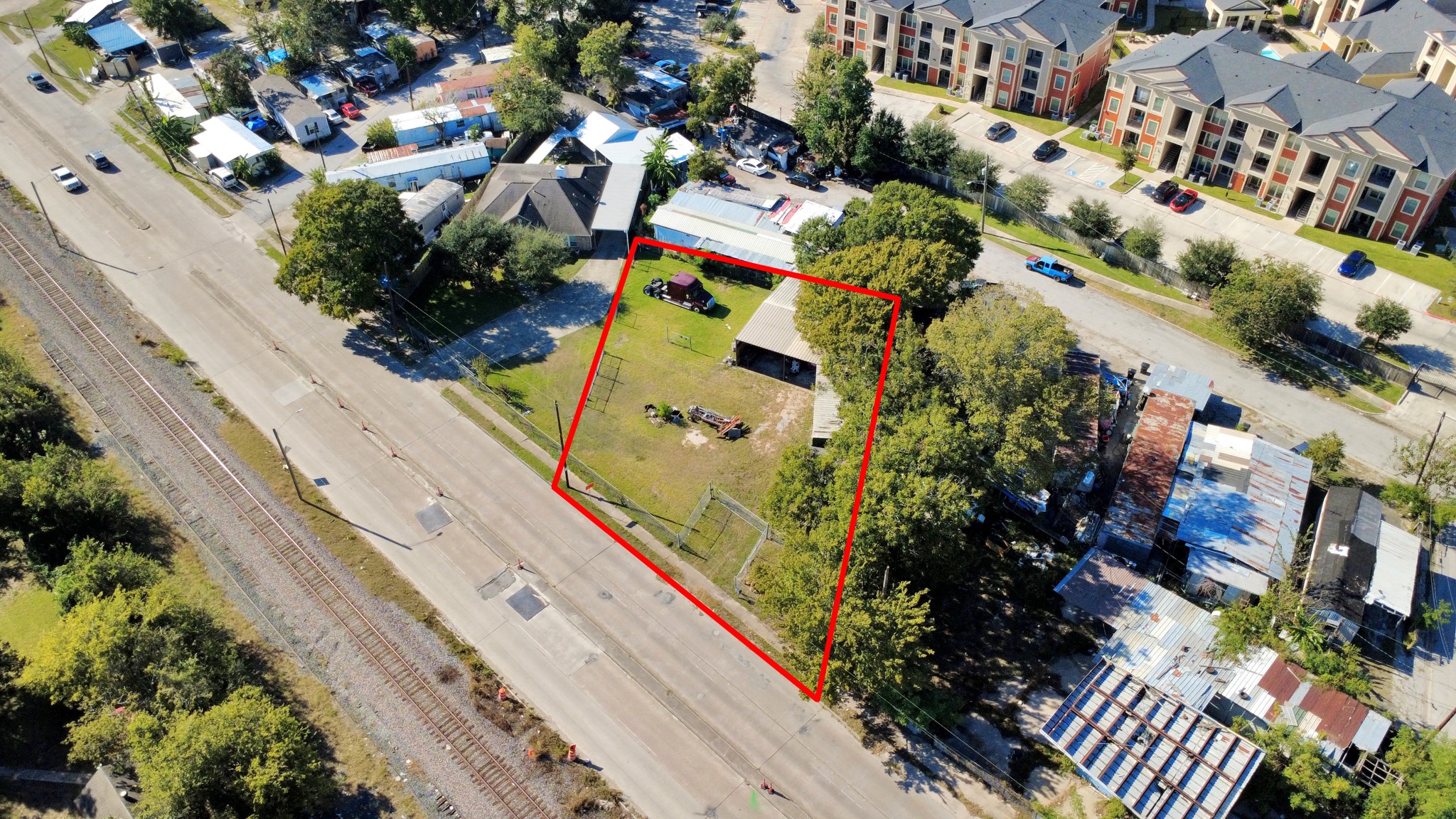 6239 Griggs Road Houston, TX 77023 - Photo 6 of 22 an aerial view of residential houses with outdoor space