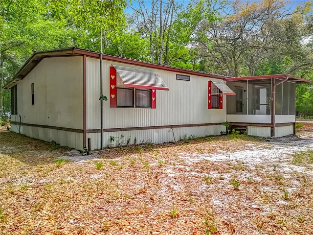 a backyard of a house