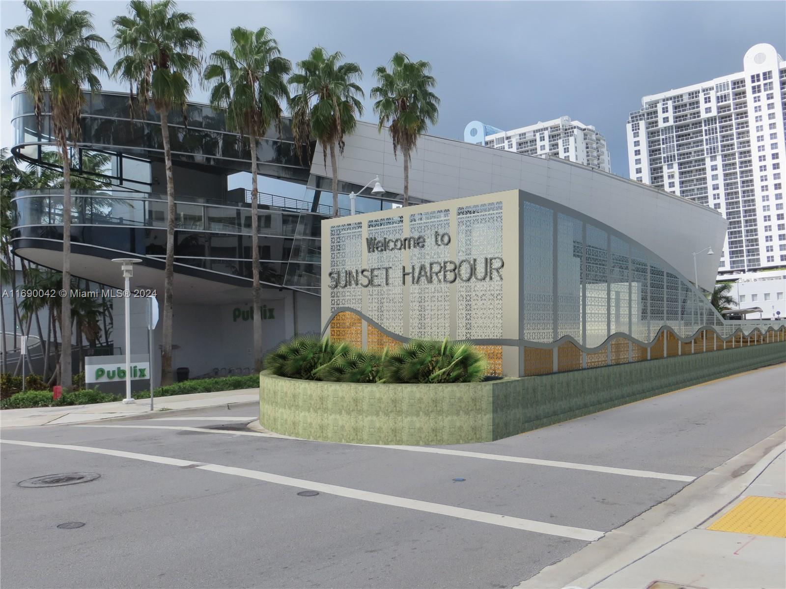 Sunset Harbour Miami Beach, FL 33139 - Photo 44 of 47 a sign on the side of a building