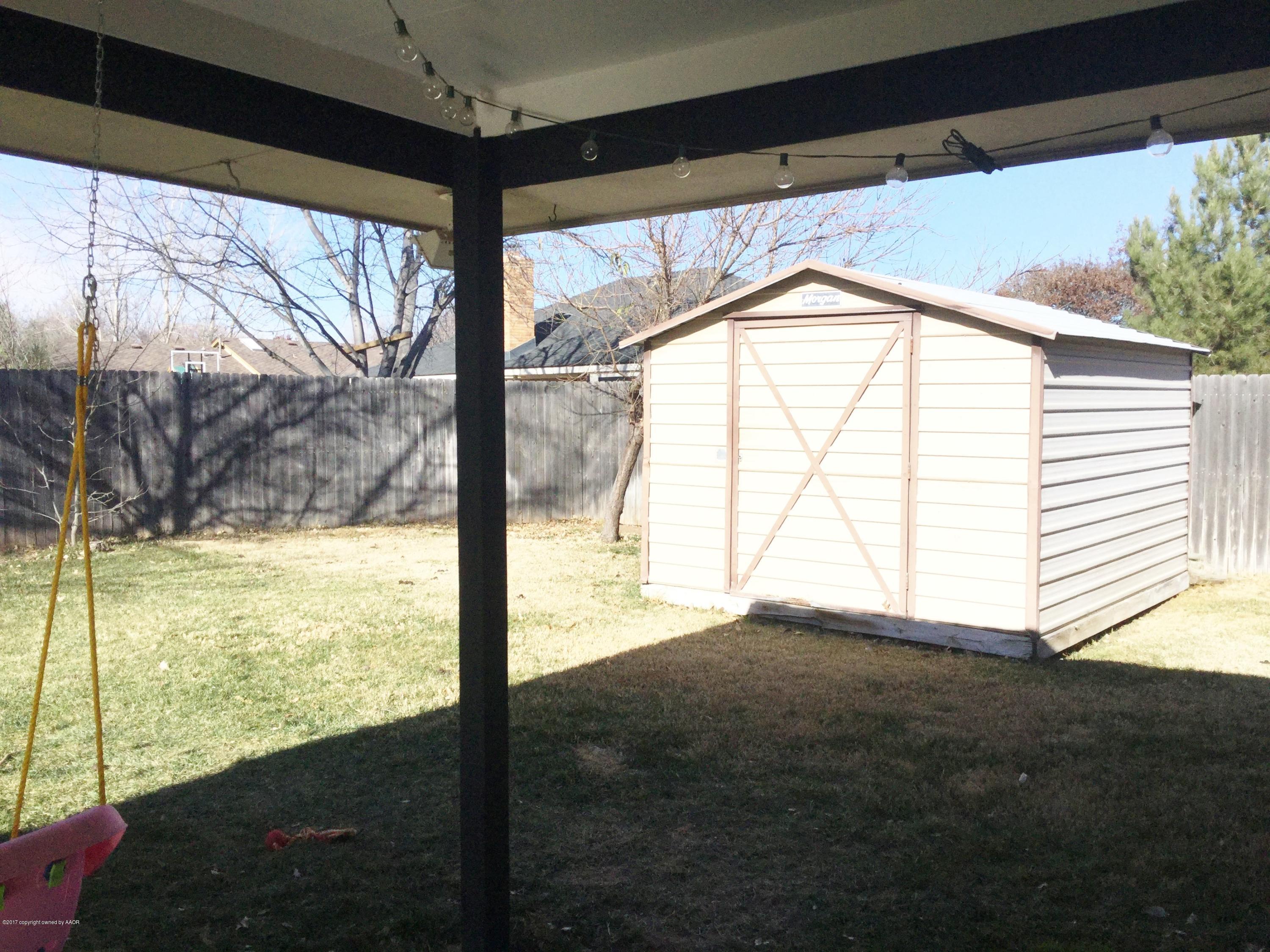 6404 Hurst Street Amarillo, TX 79109 - Photo 13 of 14 Storage Building and Patio