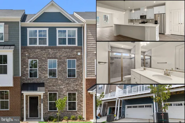 a front view of a building with many windows