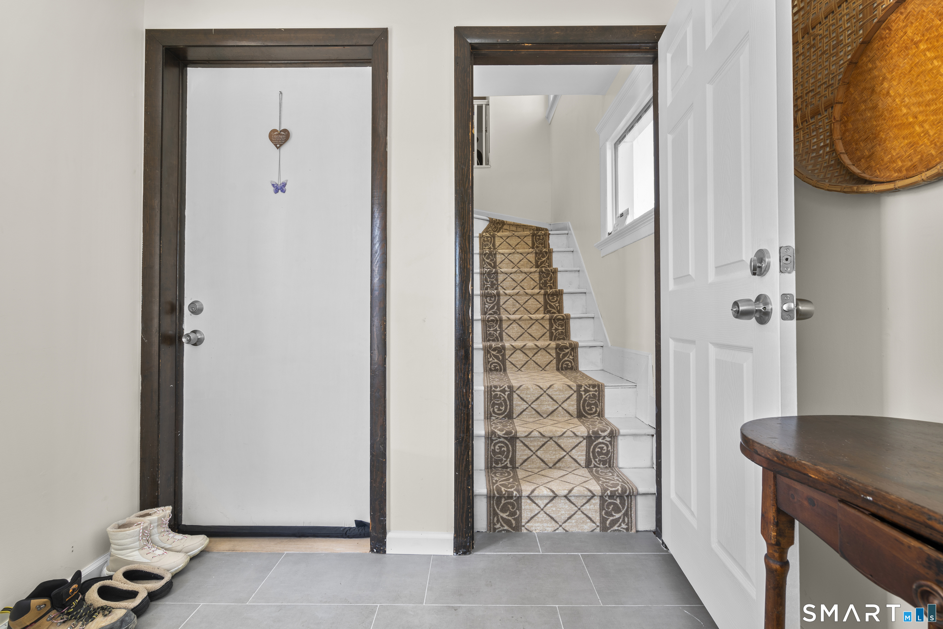 49-51 3rd Street Hamden, CT 06514 - Photo 5 of 40 a bathroom with a granite countertop shower a mirror and a sink
