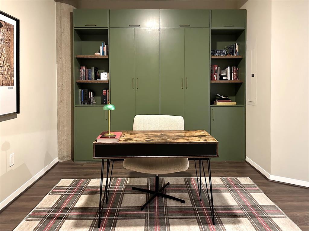 1001 Belleview Street, Unit 307 Dallas, TX 75215 - Photo 9 of 36 Secondary bedroom is currently used as a homeoffice