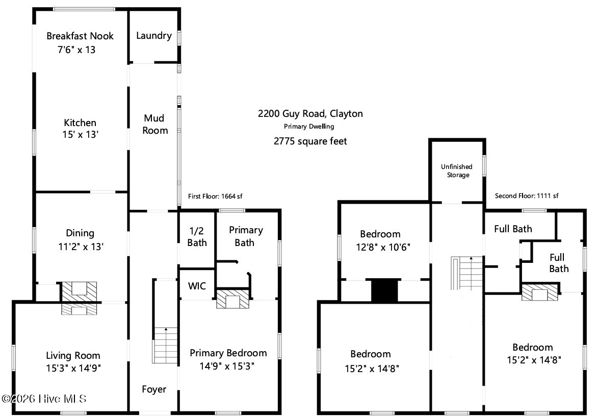 2200 Guy Road Clayton, NC 27520 - Photo 101 of 104 Main House Measurements