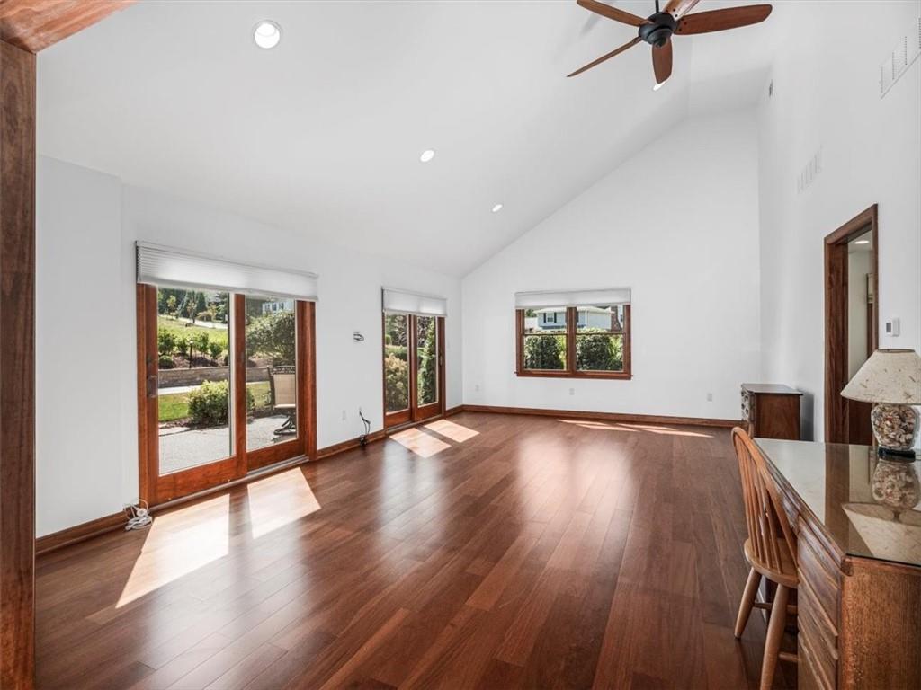 2350 Morrow Road Pittsburgh, PA 15241 - Photo 21 of 49 a view of an empty room with wooden floor and a window