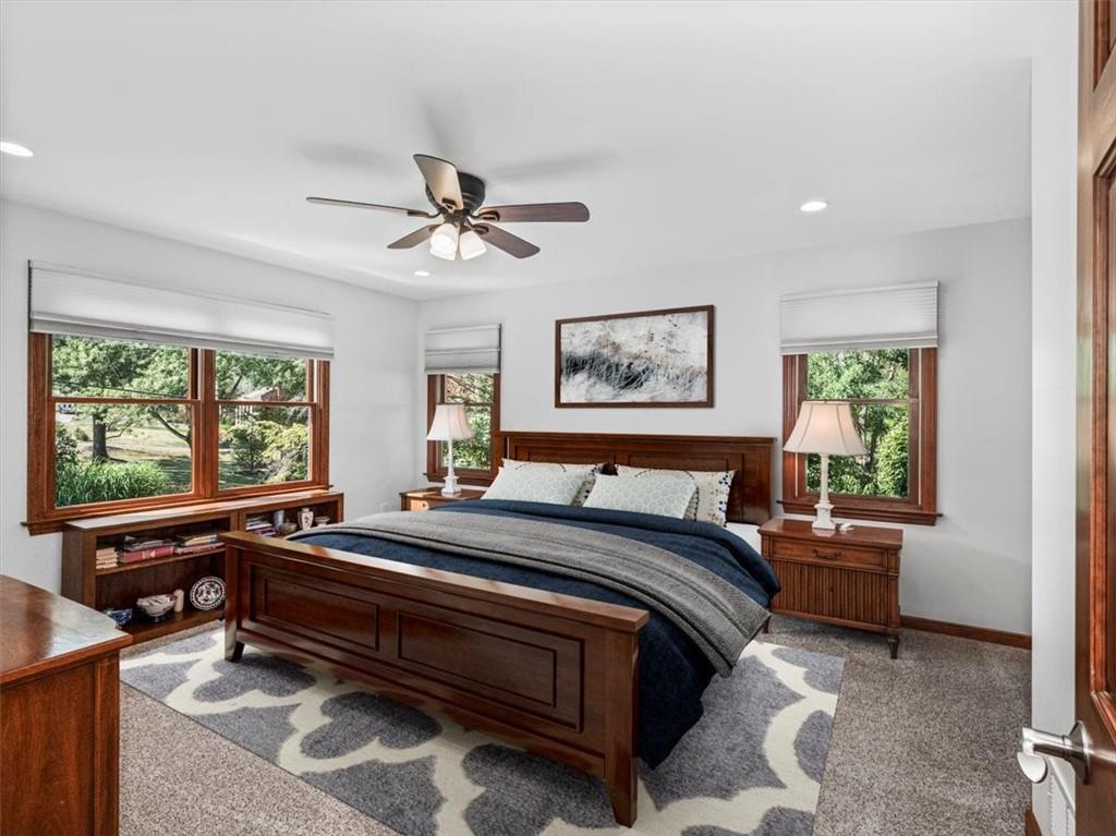 2350 Morrow Road Pittsburgh, PA 15241 - Photo 27 of 49 a bedroom with a bed and a large window