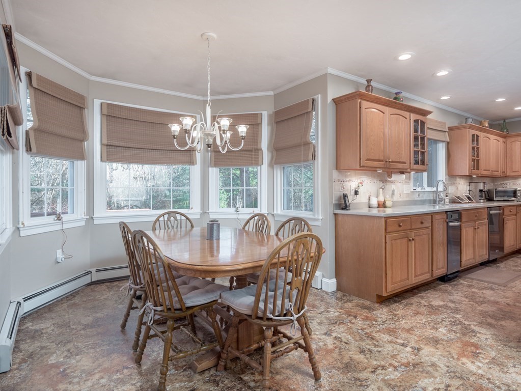 14 Talbott Farm Drive Mendon, MA 01756 - Photo 11 of 40 a dining room with furniture a window and kitchen view