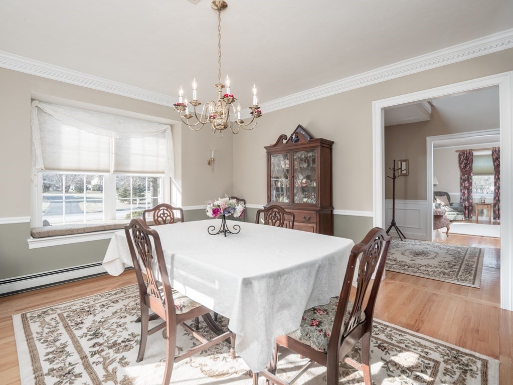14 Talbott Farm Drive Mendon, MA 01756 - Photo 3 of 40 a view of a dining room with furniture window and wooden floor