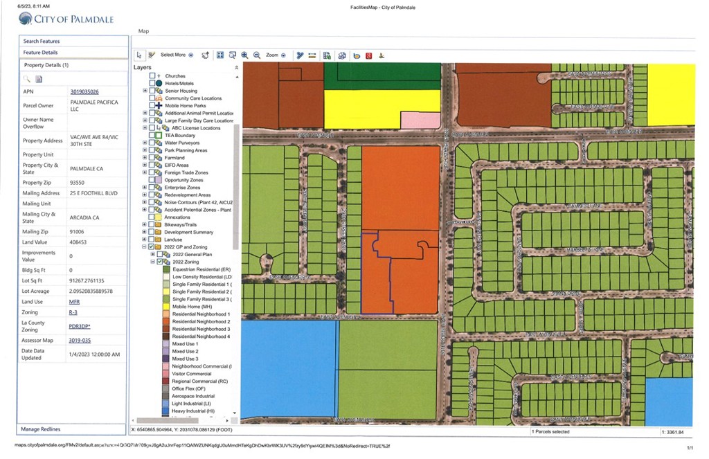 0 Vac/vic 30th Ste/ave R4 Palmdale, CA 93550 - Photo 13 of 17 a view of a city
