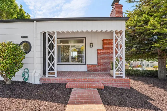 a front view of a house