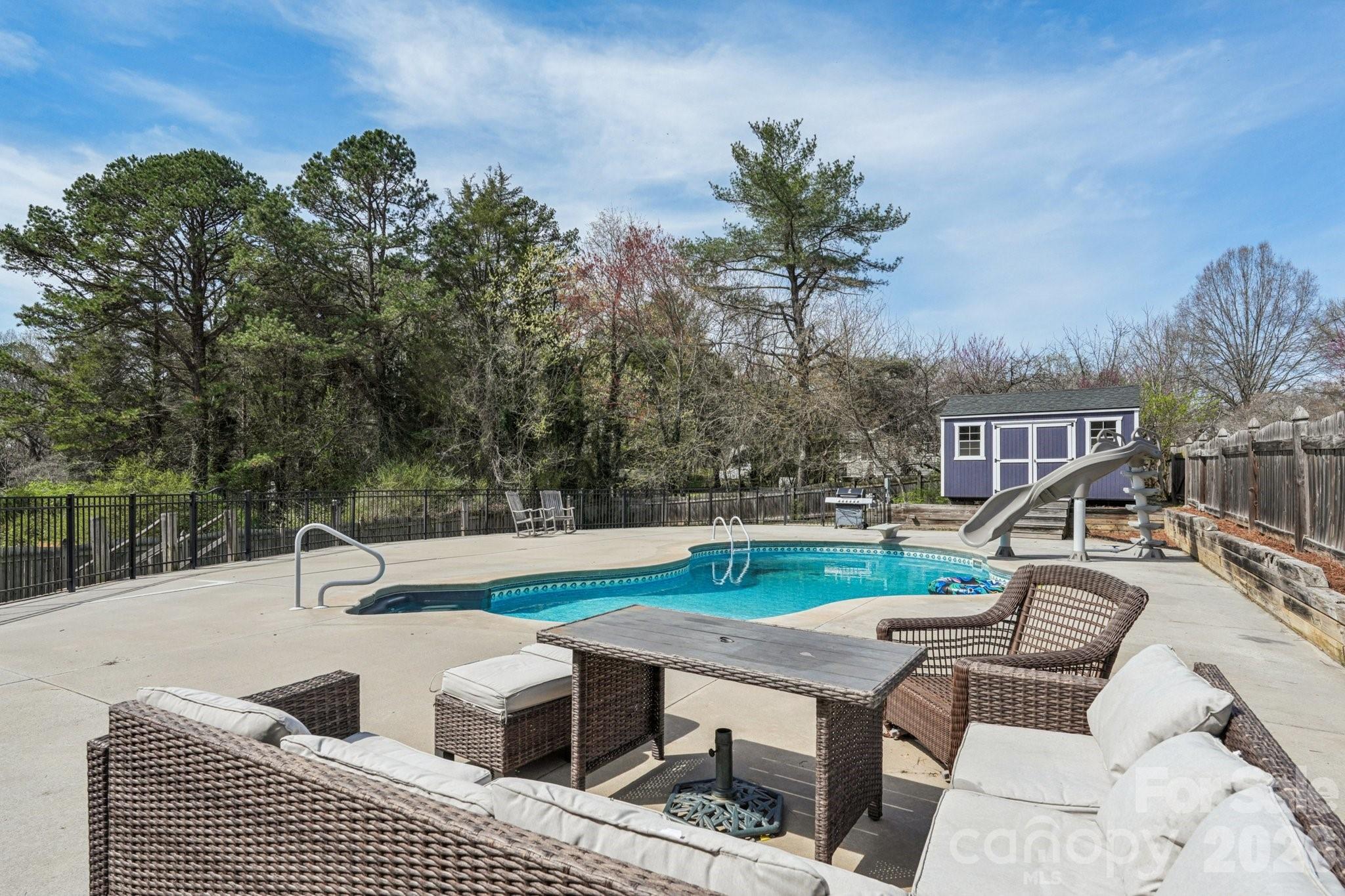 660 South Peace Haven Road Winston-Salem, NC 27103 - Photo 31 of 43 a view of outdoor space yard swimming pool and patio
