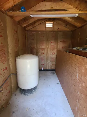 a view of water heater room
