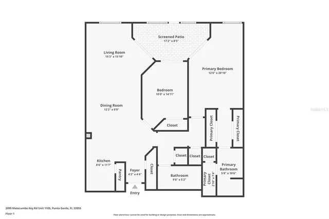 $340,000 | 2090 Matecumbe Key Road, Unit 1105, Punta Gorda, FL 33955