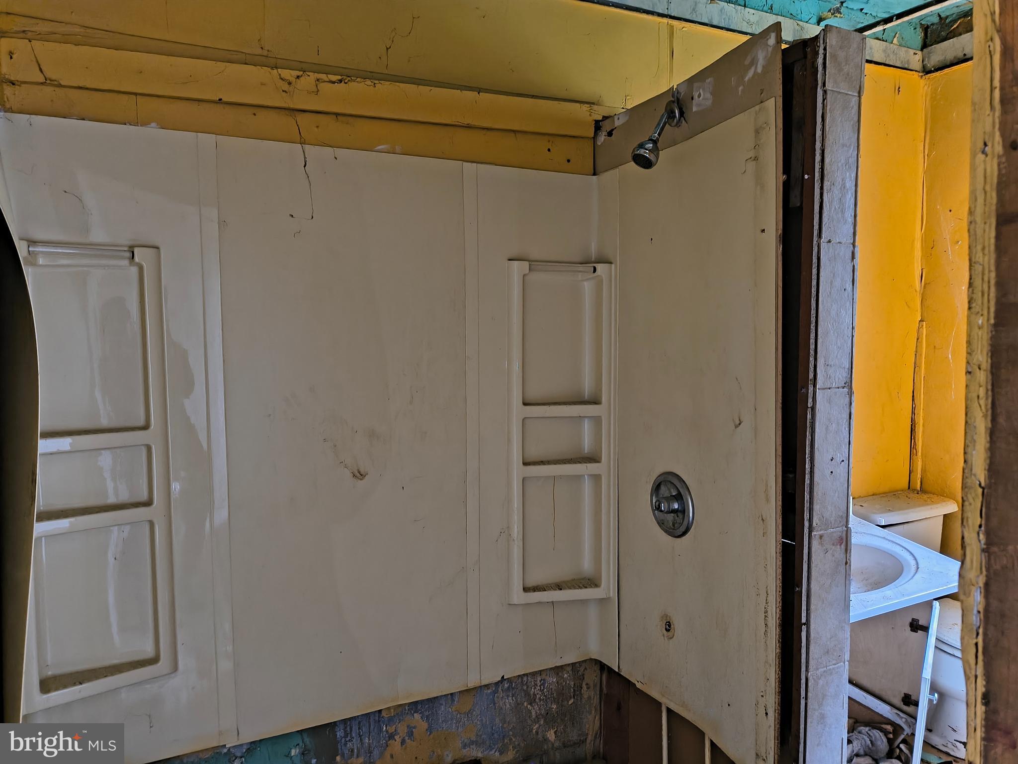 1817 Vine Street Baltimore, MD 21223 - Photo 9 of 9 a bathroom with a shower and a sink
