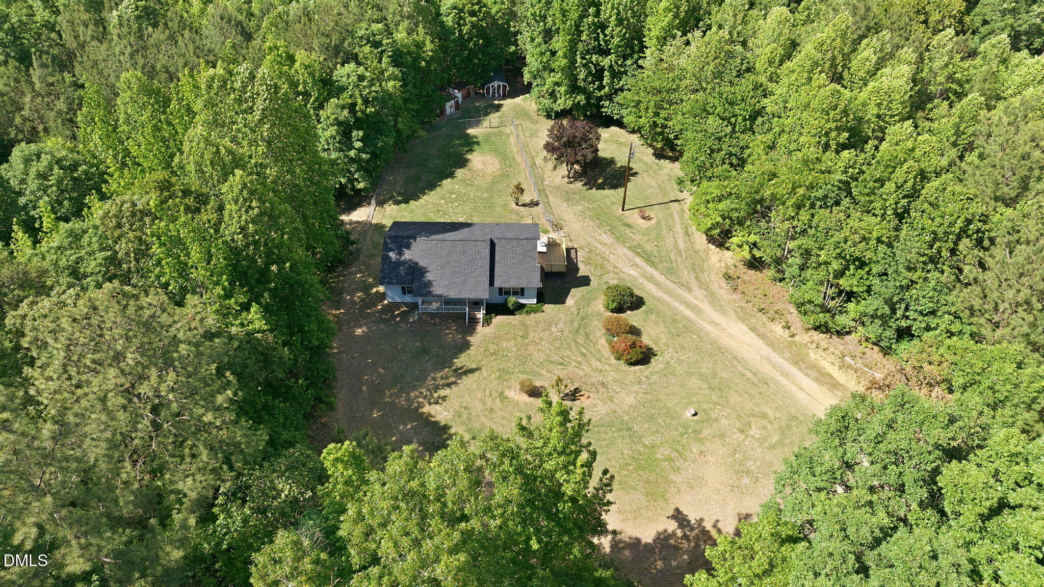 3602 Harrison Road Castalia, NC 27816 - Photo 16 of 48 an aerial view of a house with a yard