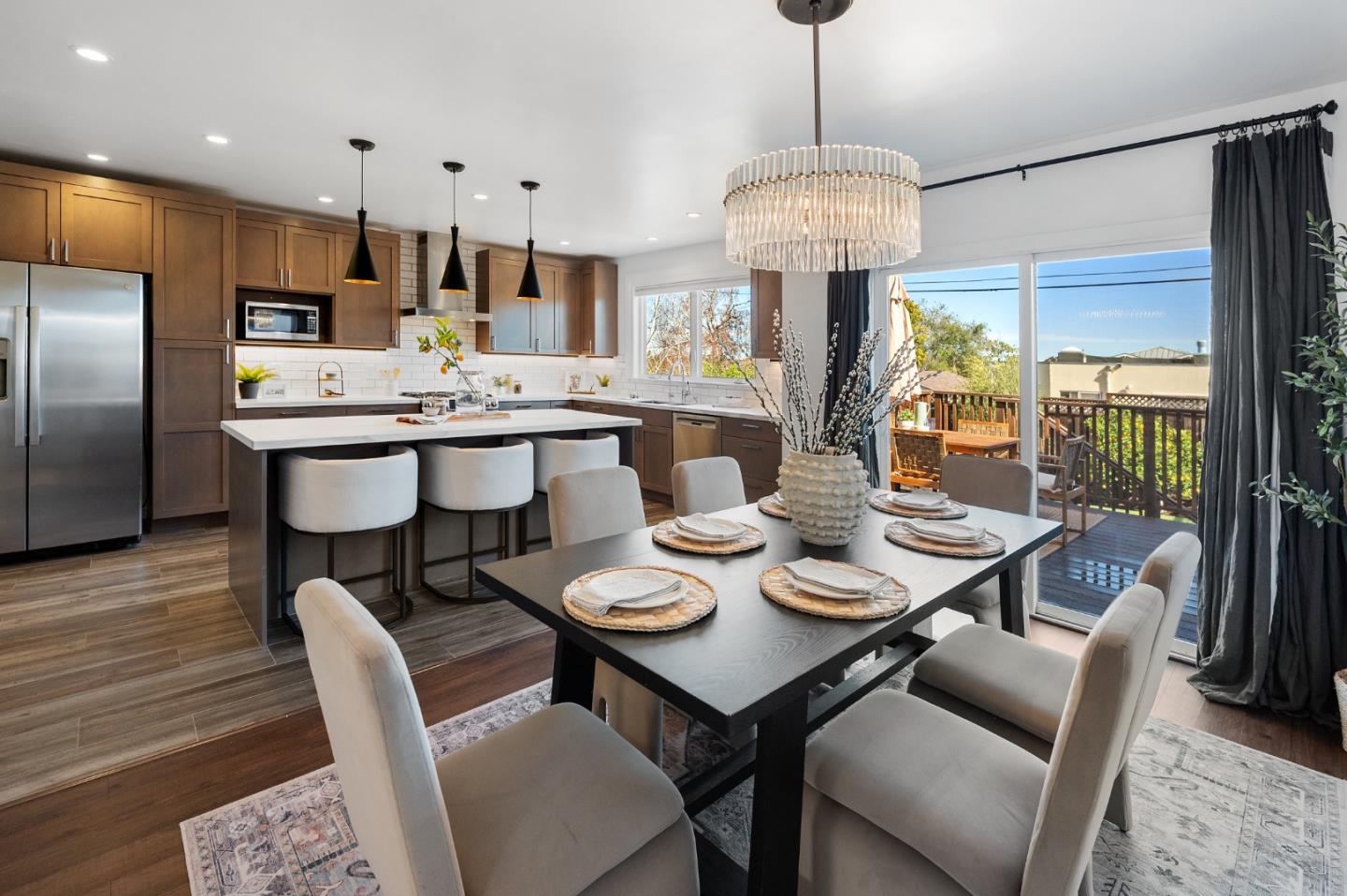 260 Willow Avenue Millbrae, CA 94030 - Photo 12 of 31 a view of a dining room with furniture window and outside view
