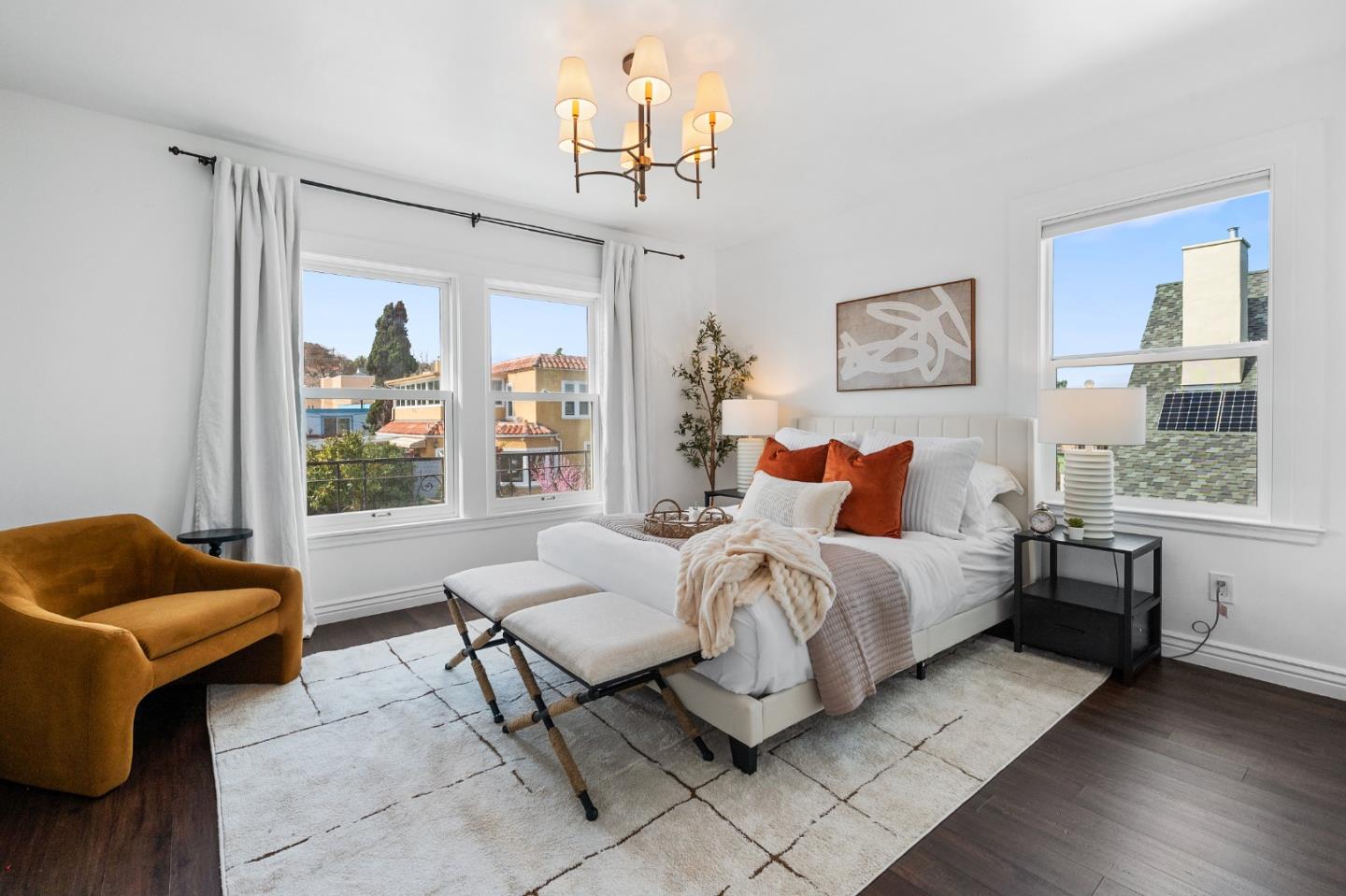 260 Willow Avenue Millbrae, CA 94030 - Photo 21 of 31 a bed room with a bed and a couch