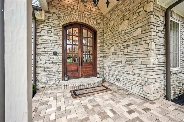 a front view of a house