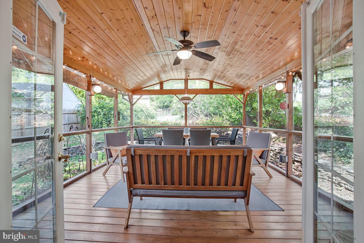 4106 Decatur Street Hyattsville, MD 20781 - Photo 4 of 50 fabulous pine-ceilinged screened porch!