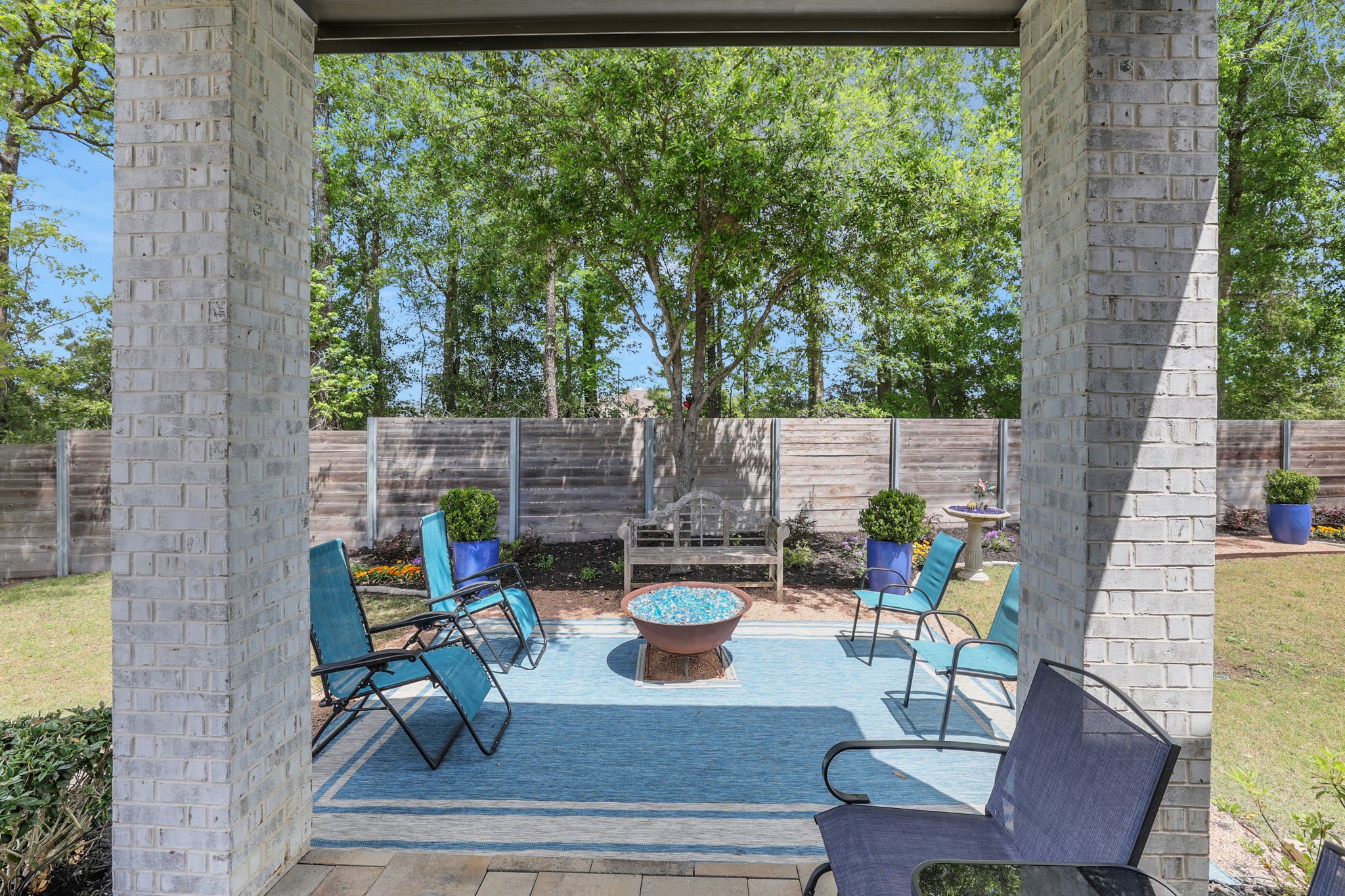 17710 Fernweh Court Conroe, TX 77302 - Photo 27 of 30 Backyard patio
