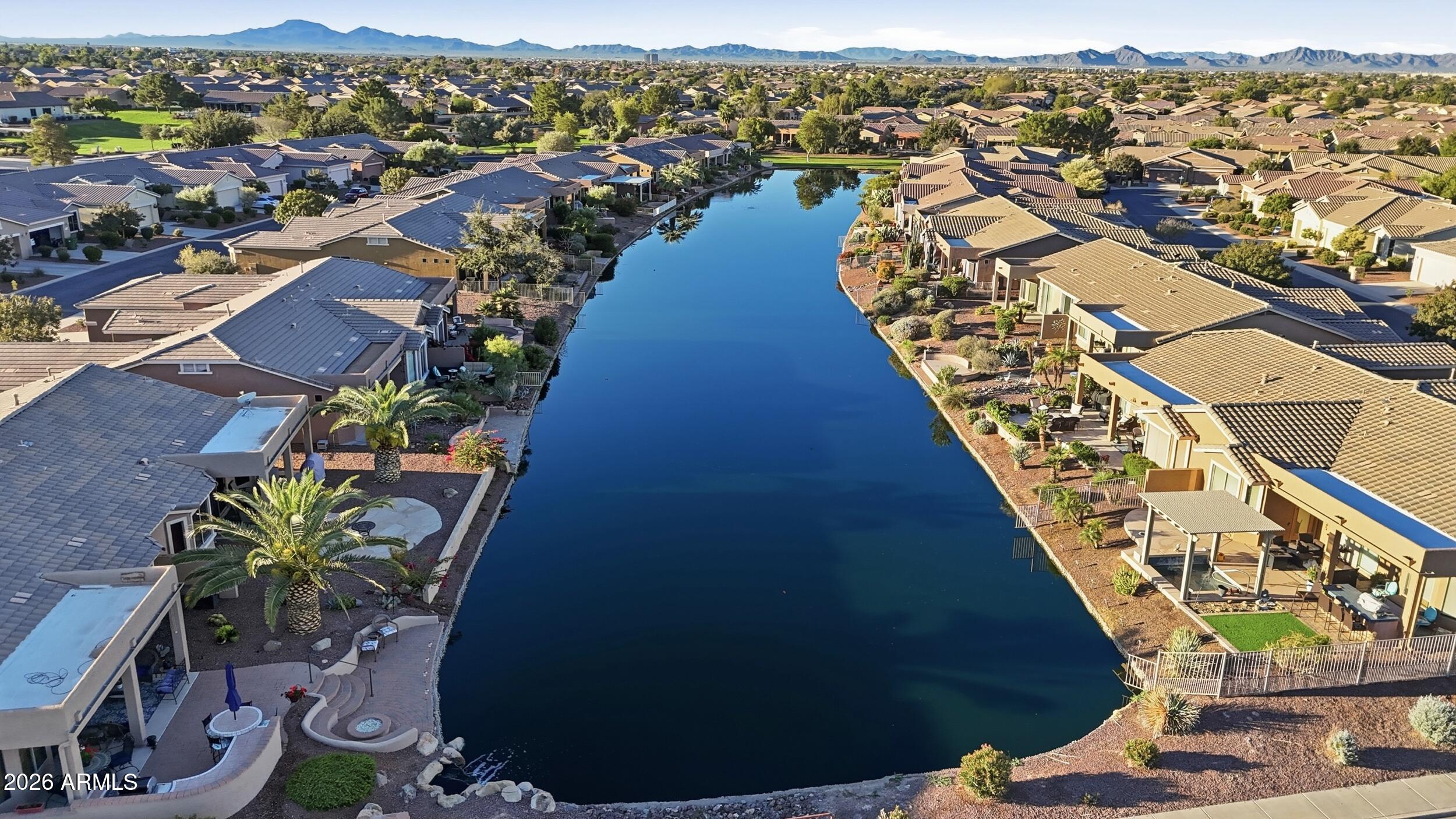 20357 North Lemon Drop Drive Maricopa, AZ 85138 - Photo 39 of 39 an aerial view of residential houses with outdoor space