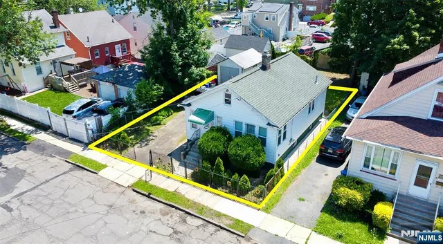 a aerial view of multiple houses