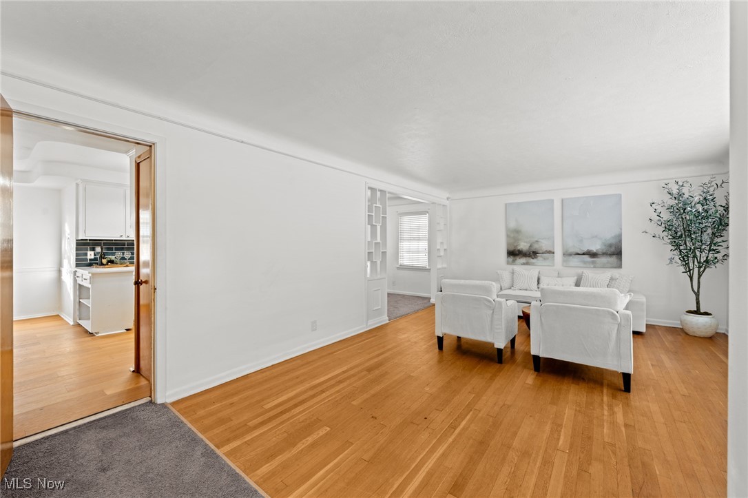 3686 Riedham Road Cleveland, OH 44120 - Photo 19 of 50 Unfurnished living room with light hardwood / wood-style floors