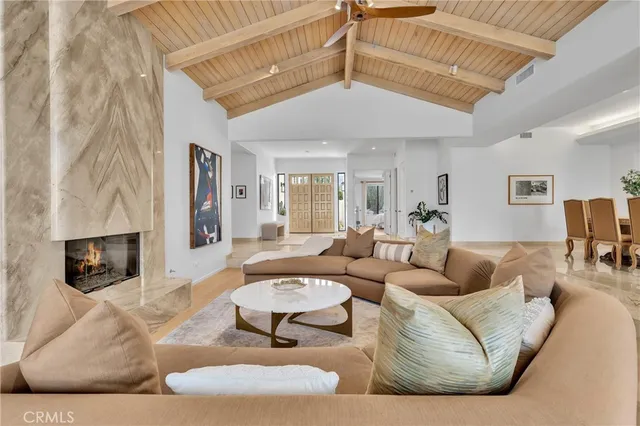 a spacious bathroom with a tub and sink