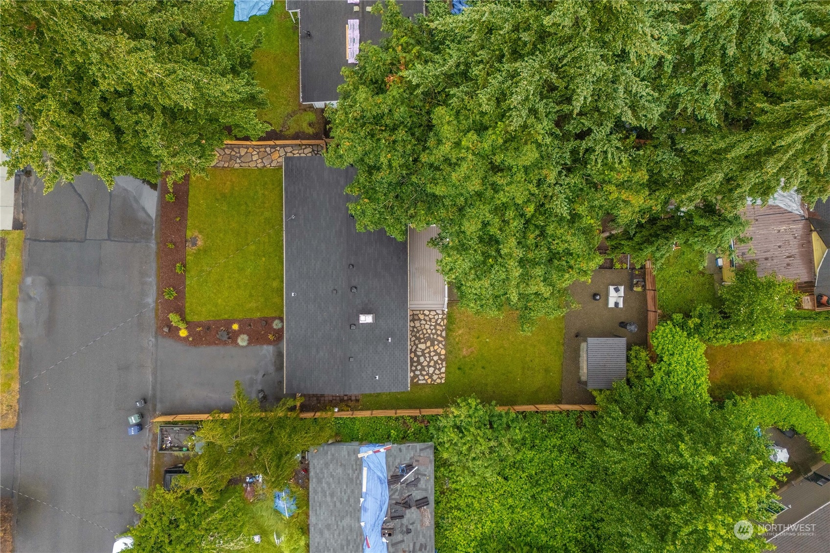17920 91st Place Northeast Bothell, WA 98011 - Photo 38 of 39 an aerial view of a house with a yard