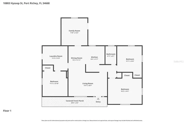 $1,550 | 10803 Hyssop Street, Port Richey, FL 34668