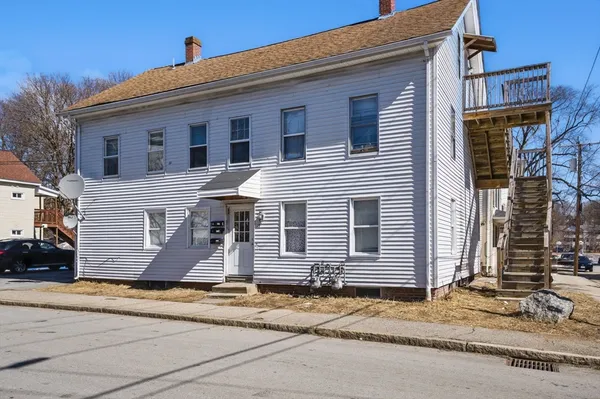 a front view of a house