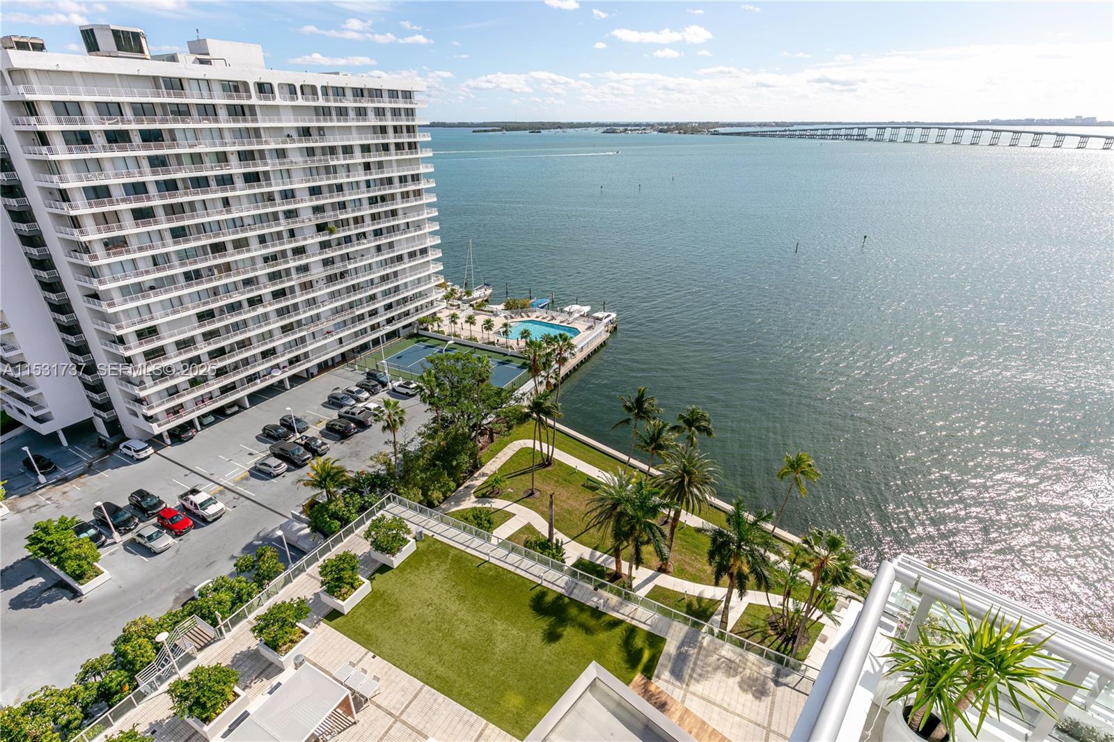 1541 Brickell Avenue, Unit C1507 Miami, FL 33129 - Photo 44 of 69 a view of balcony with a potted plant