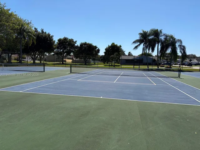a view of a tennis court