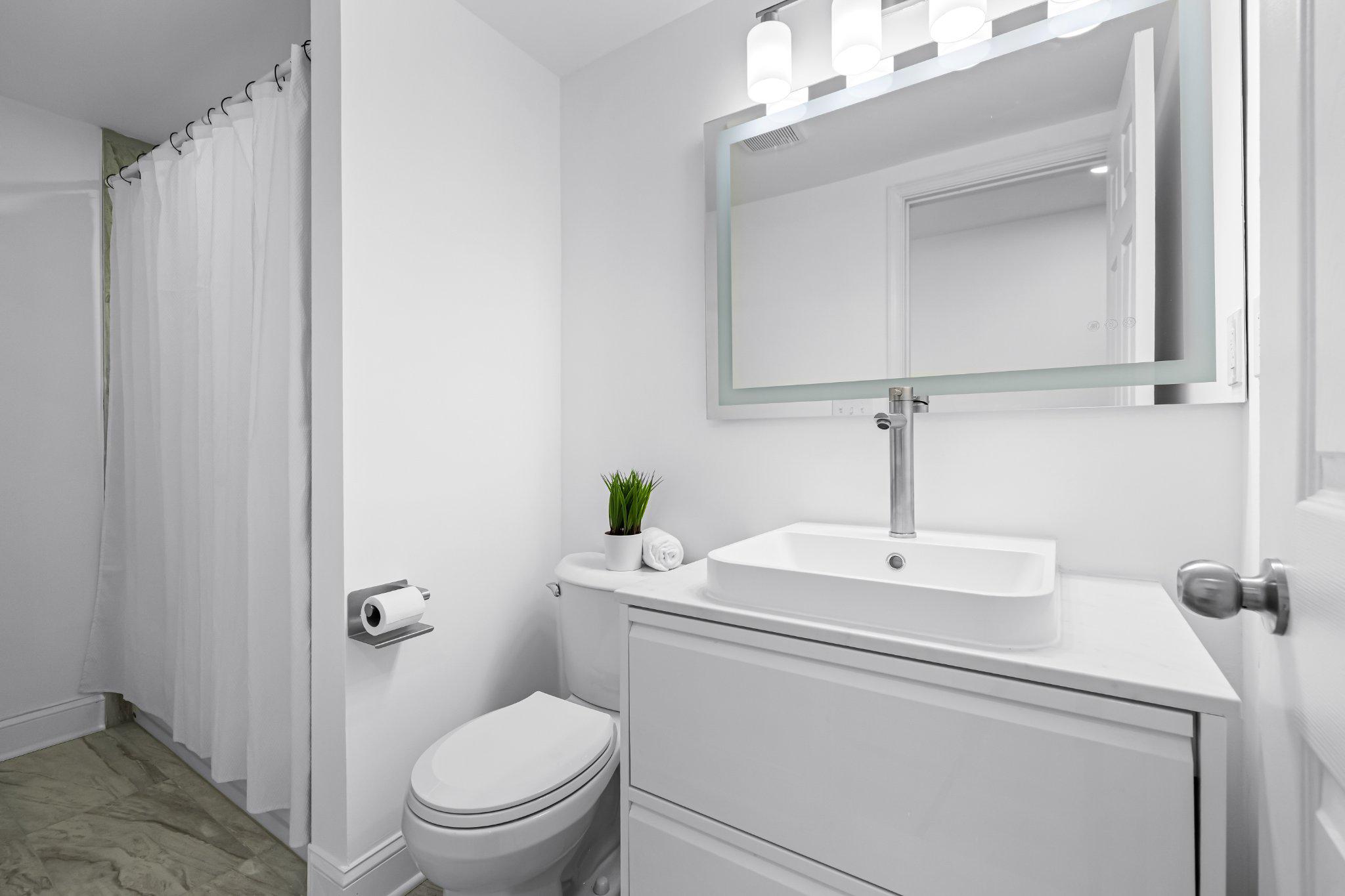 1225 Patapsco Street Baltimore, MD 21230 - Photo 16 of 21 a bathroom with a toilet a sink and a mirror
