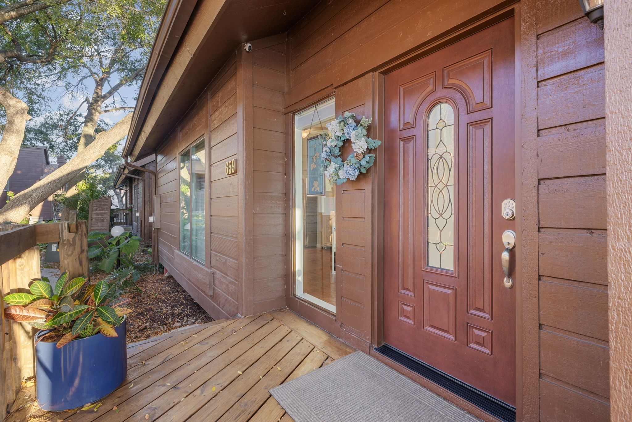 659 Davis Road League City, TX 77573 - Photo 3 of 34 a view of front door of house with potted plant